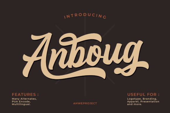 Anboug Font for Bold Web Design