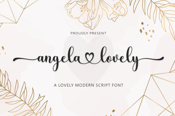 Angela Lovely Font for Branding and Design