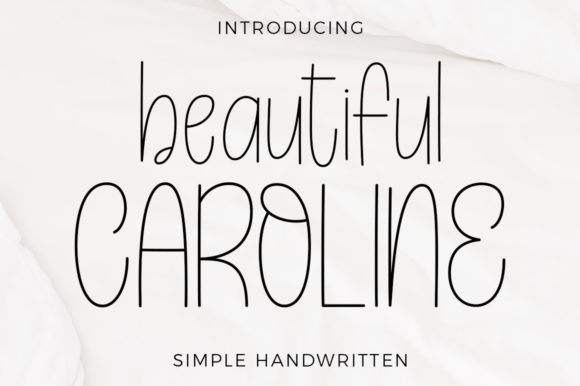 Beautiful Caroline: A Handwritten Font for Authentic Branding
