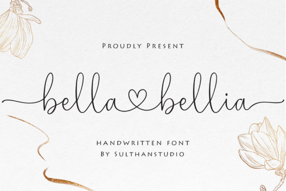 Bella Bellia Script Font for Handmade Creations