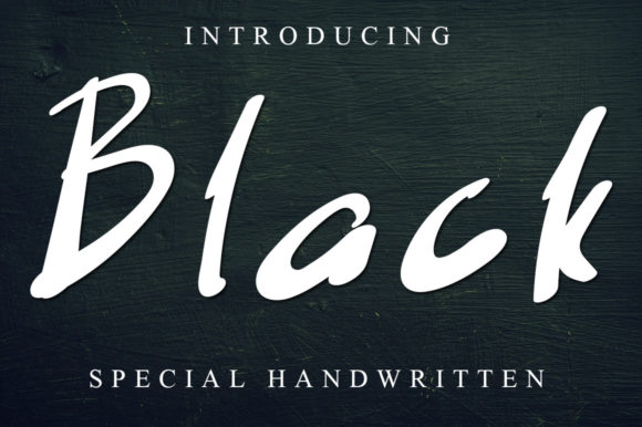 Black Font for Web Design and Brand Identity