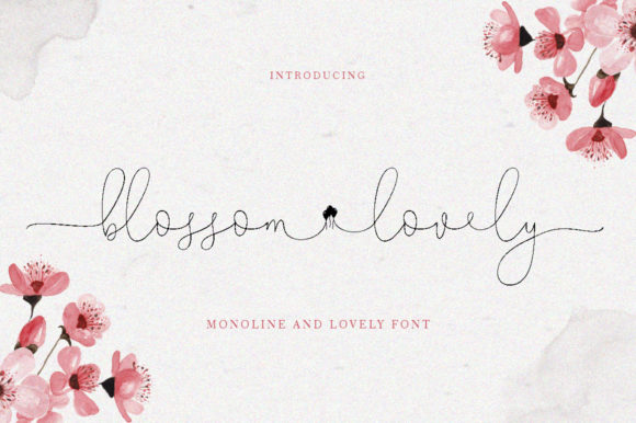 Blossom Lovely: A Handwritten Font for Editorial Design