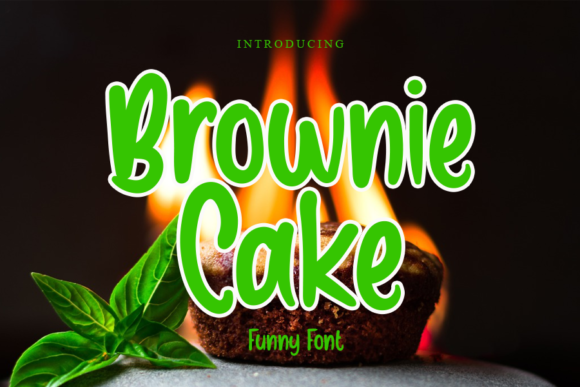 Brownie Cake Font for Handmade Creations