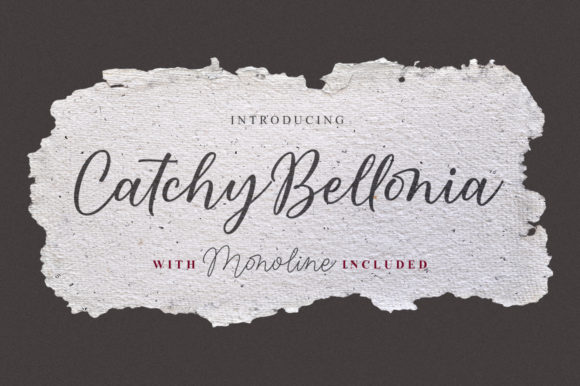 Catchy Bellonia: A Script Font with Quiet Charm