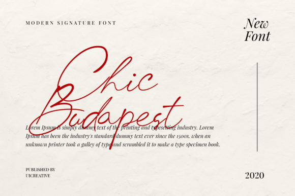 Chic Budapest: A Script Font That Elevates Handmade Creations