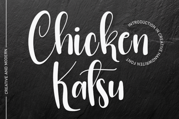 Chicken Katsu Font for Handmade Creations