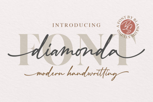 Diamonda: A Handwritten Font for Editorial Elegance