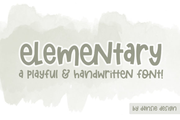Elementary: A Playful Handwritten Font for Web Design