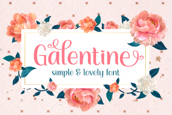 Galentine Font for Romantic Branding Projects