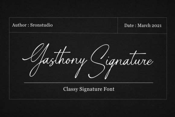Gasthony Signature: Elevating Campaign Design with a Stylish Script Font