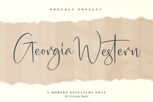 Georgia Western: A Modern Signature Font for Creative Projects