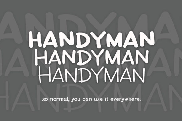 Handyman Font for Campaign Creatives