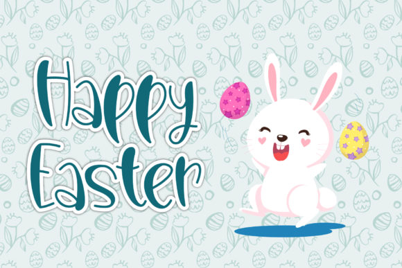 Happy Easter Font for a Playful Editorial Design