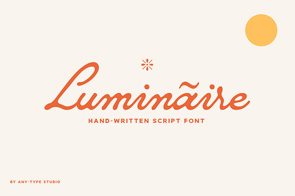 Luminaire Font for Handmade Creations