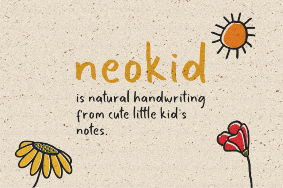Neokid Handwriting Font for Creative Projects