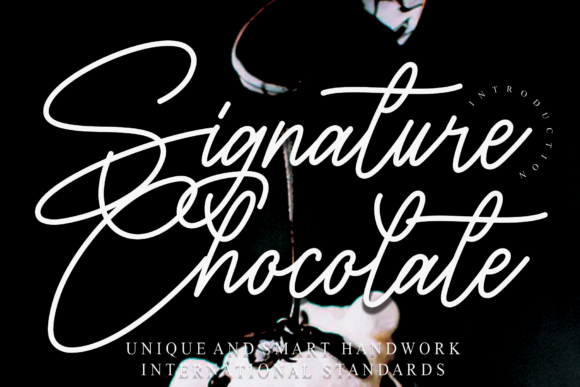 Signature Chocolate: A Handwritten Font for Branding Projects