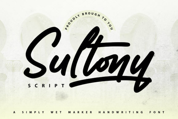 Sultony Marker Handwriting Font for Editorial Design