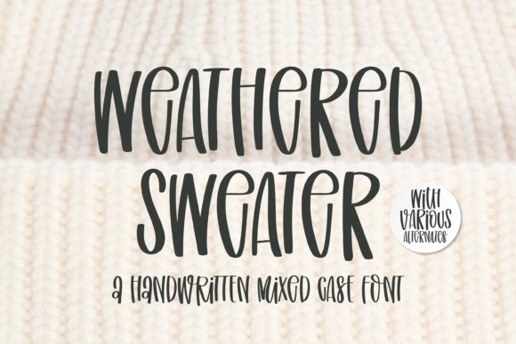 Weathered Sweater Font for Business Branding